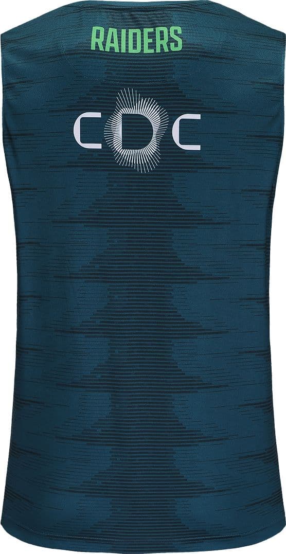 Canberra Raiders 2025 NRL Mens Jungle Training Singlet