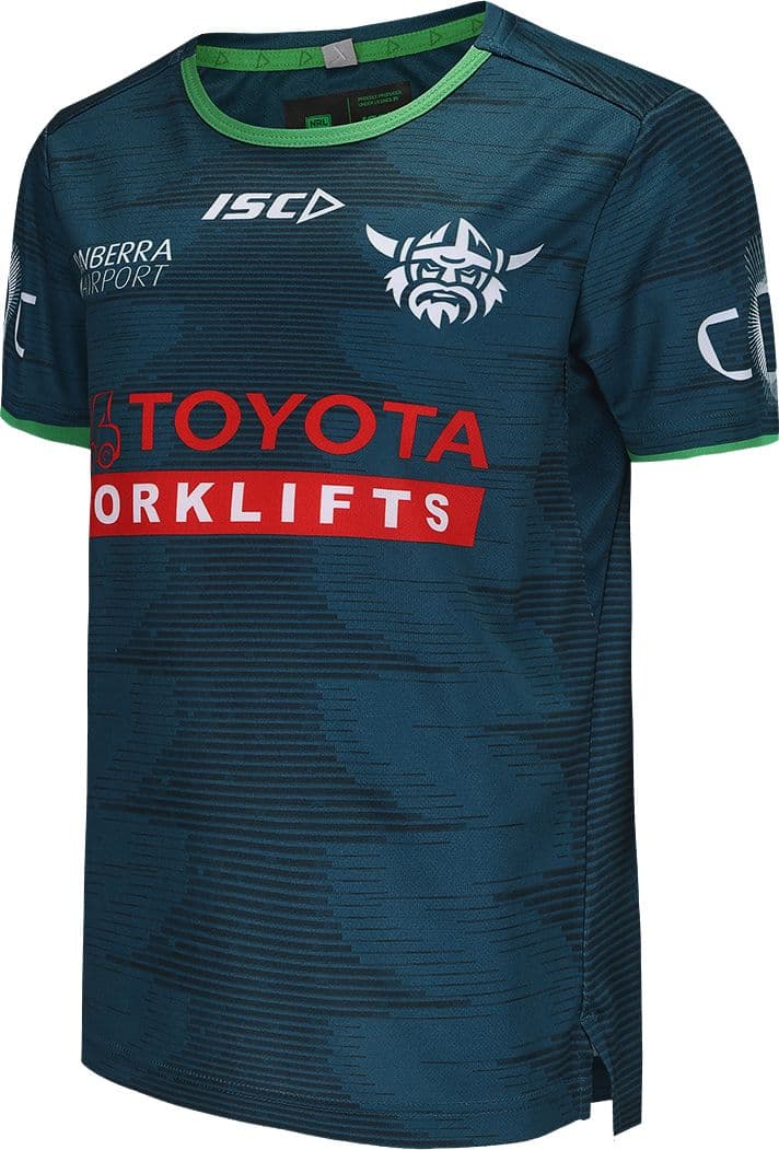 Canberra Raiders 2025 NRL Kids Jungle Training Shirt