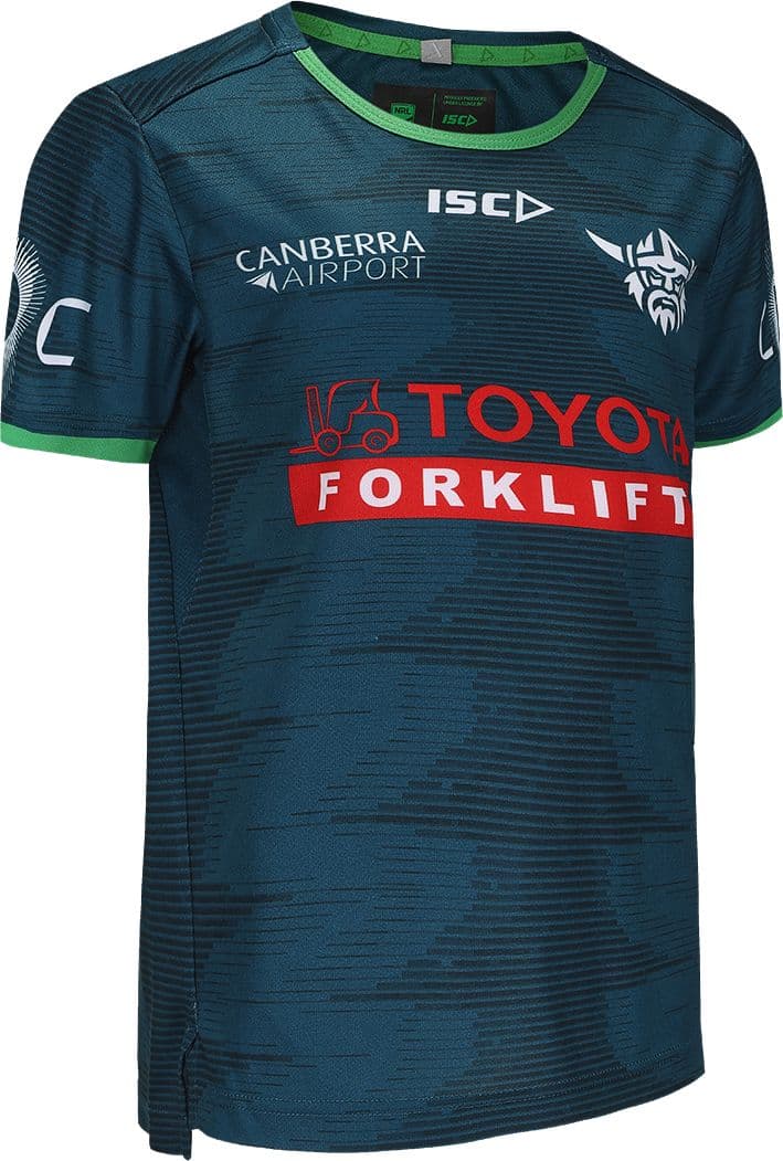 Canberra Raiders 2025 NRL Kids Jungle Training Shirt