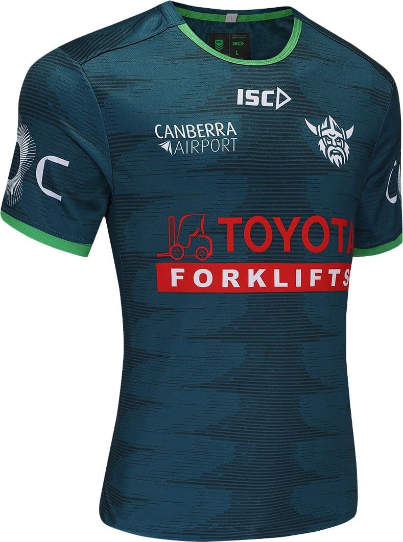 Canberra Raiders 2025 NRL Mens Jungle Training Shirt