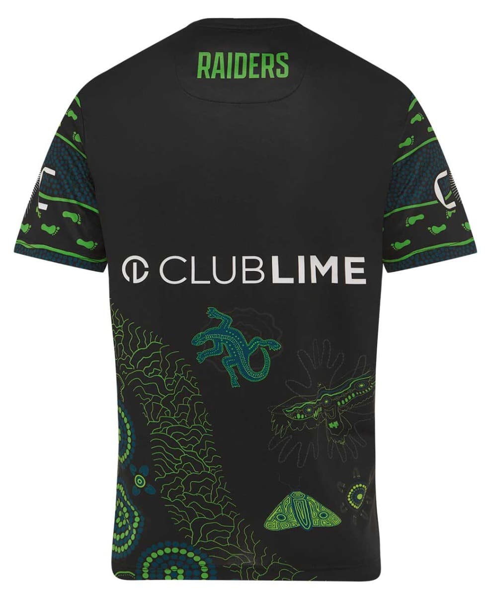 Canberra Raiders 2025 NRL Mens Indigenous Run Out Tee