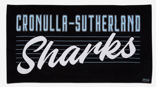 Cronulla Sharks NRL Headline Mega  Beach Towel 170cm x 90cm Cronulla Sharks NRL Headline Mega  Beach Towel 170cm x 90cm