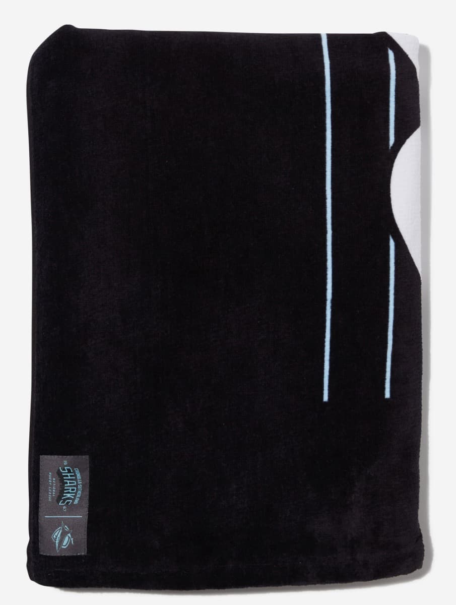 Cronulla Sharks NRL Headline Mega  Beach Towel 170cm x 90cm Cronulla Sharks NRL Headline Mega  Beach Towel 170cm x 90cm
