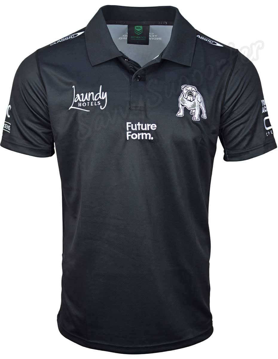 Canterbury Bulldogs 2024 NRL Mens Players Polo Shirt Canterbury Bulldogs 2024 NRL Mens Players Polo Shirt