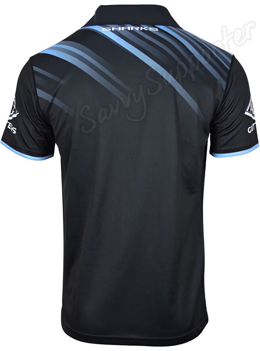 Cronulla Sharks 2024 NRL Mens Media Polo Shirt