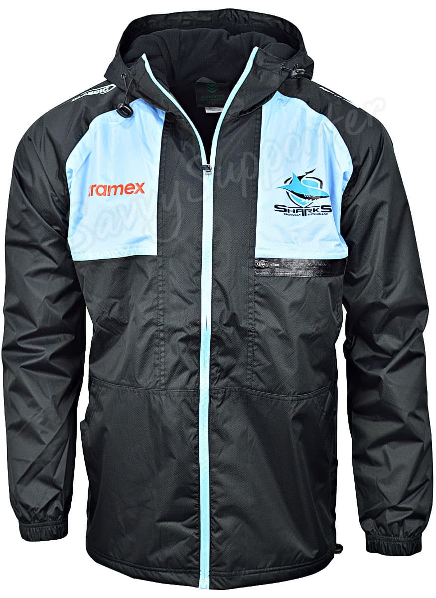 Cronulla Sharks 2024 NRL Mens Wet Weather Jacket