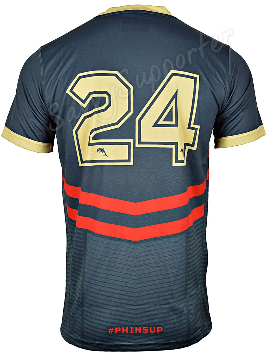 Redcliffe Dolphins 2024 NRL Mens Warm Up Shirt