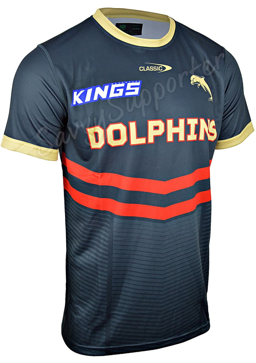 Redcliffe Dolphins 2024 NRL Mens Warm Up Shirt