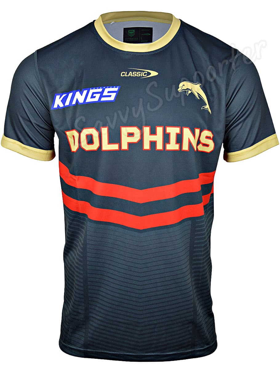 Redcliffe Dolphins 2024 NRL Mens Warm Up Shirt