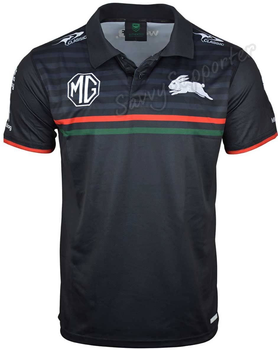 South Sydney Rabbitohs 2024 NRL Mens Players Polo Shirt South Sydney Rabbitohs 2024 NRL Mens Players Polo Shirt