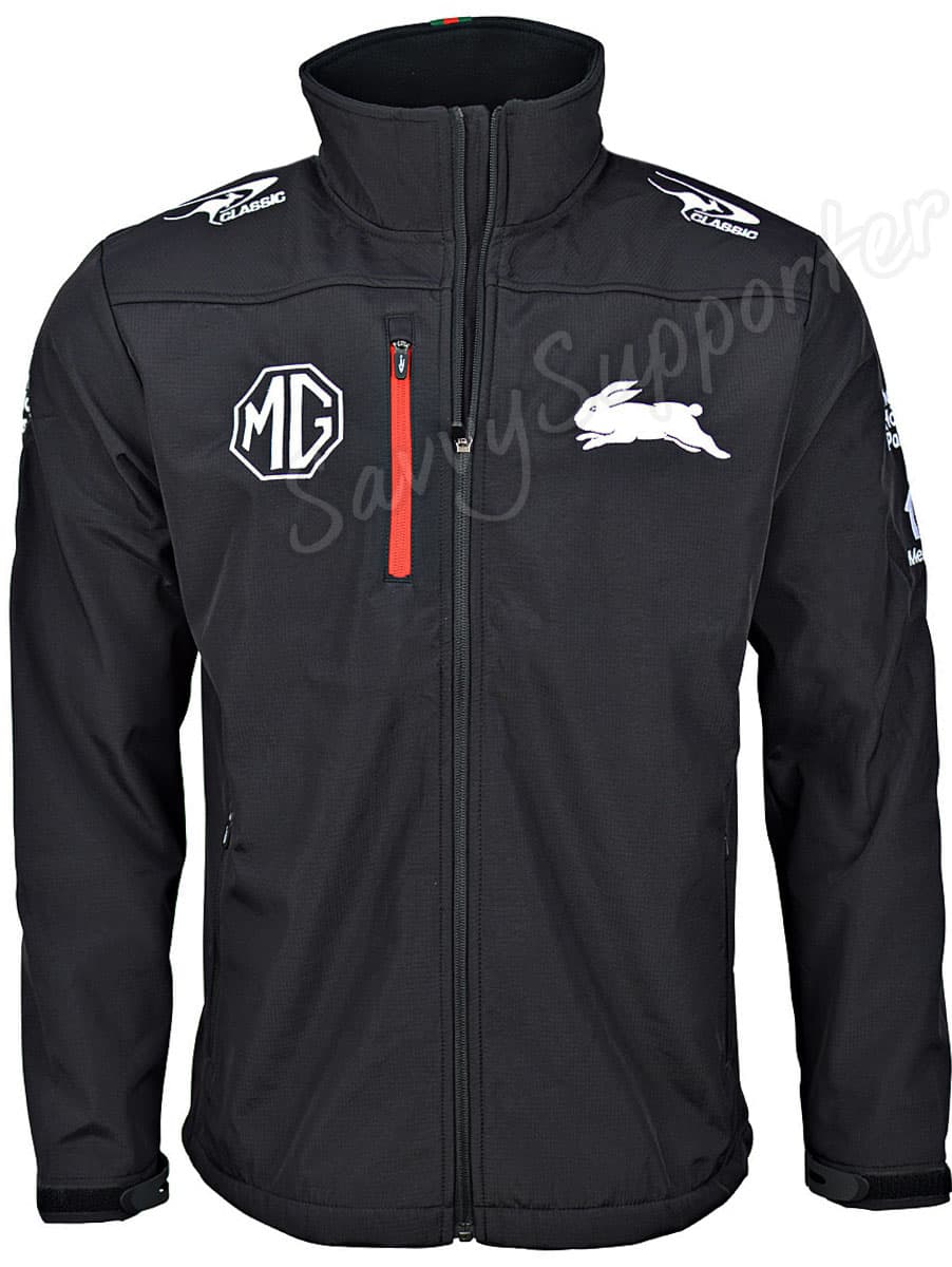 South Sydney Rabbitohs 2024 NRL Mens Softshell Jacket South Sydney Rabbitohs 2024 NRL Mens Softshell Jacket