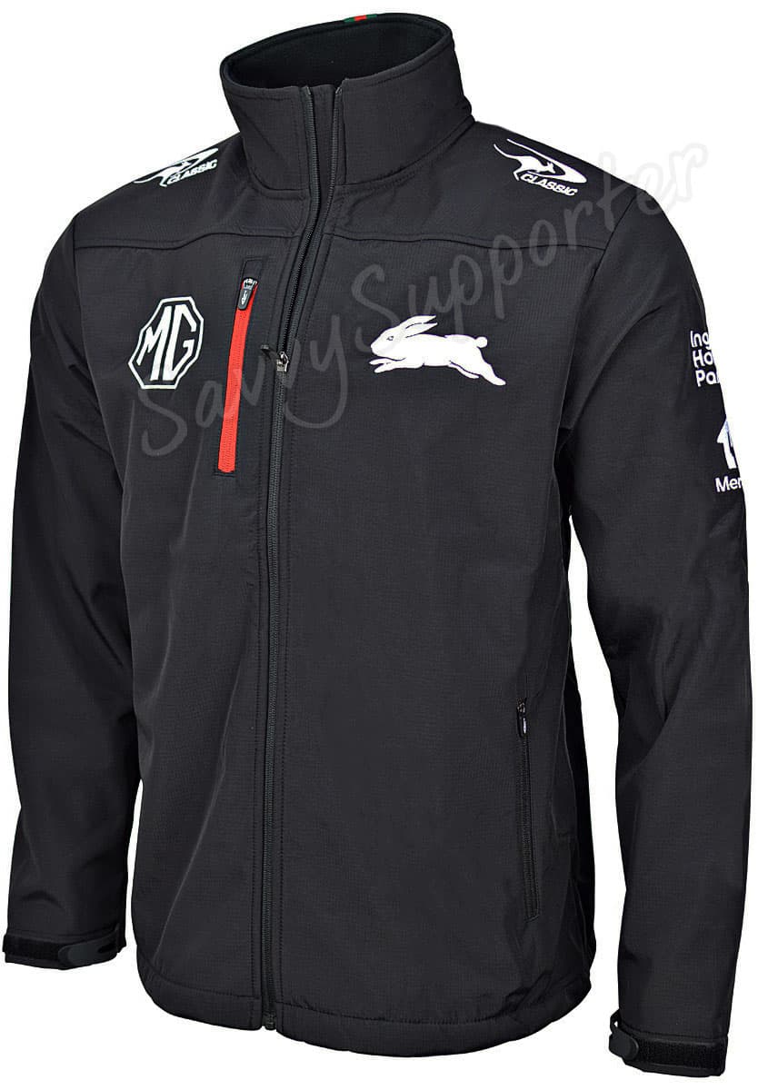 South Sydney Rabbitohs 2024 NRL Mens Softshell Jacket South Sydney Rabbitohs 2024 NRL Mens Softshell Jacket