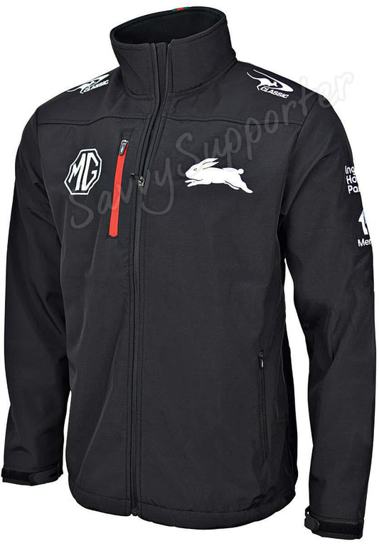 South Sydney Rabbitohs 2024 NRL Mens Softshell Jacket South Sydney Rabbitohs 2024 NRL Mens Softshell Jacket