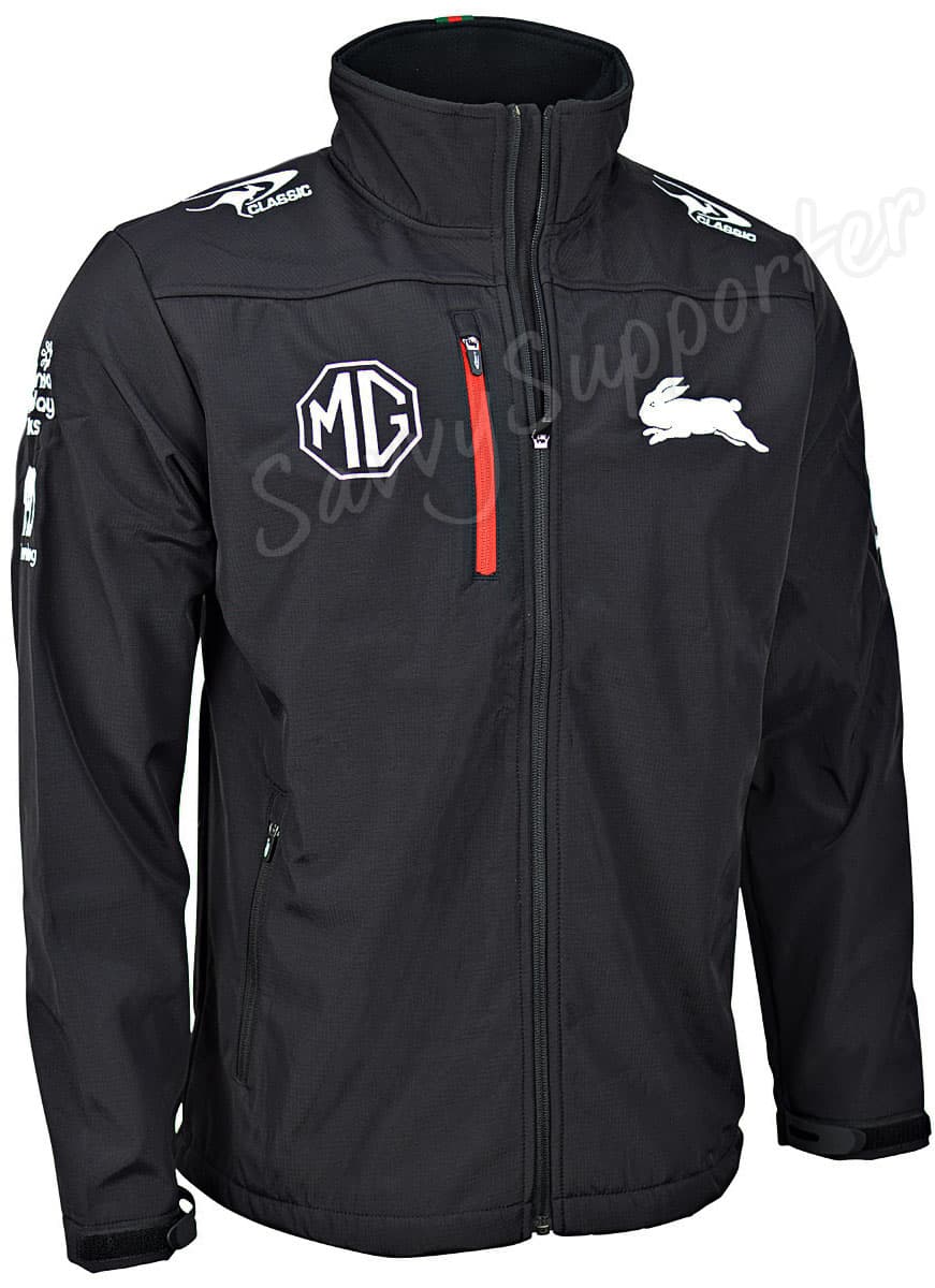 South Sydney Rabbitohs 2024 NRL Mens Softshell Jacket South Sydney Rabbitohs 2024 NRL Mens Softshell Jacket