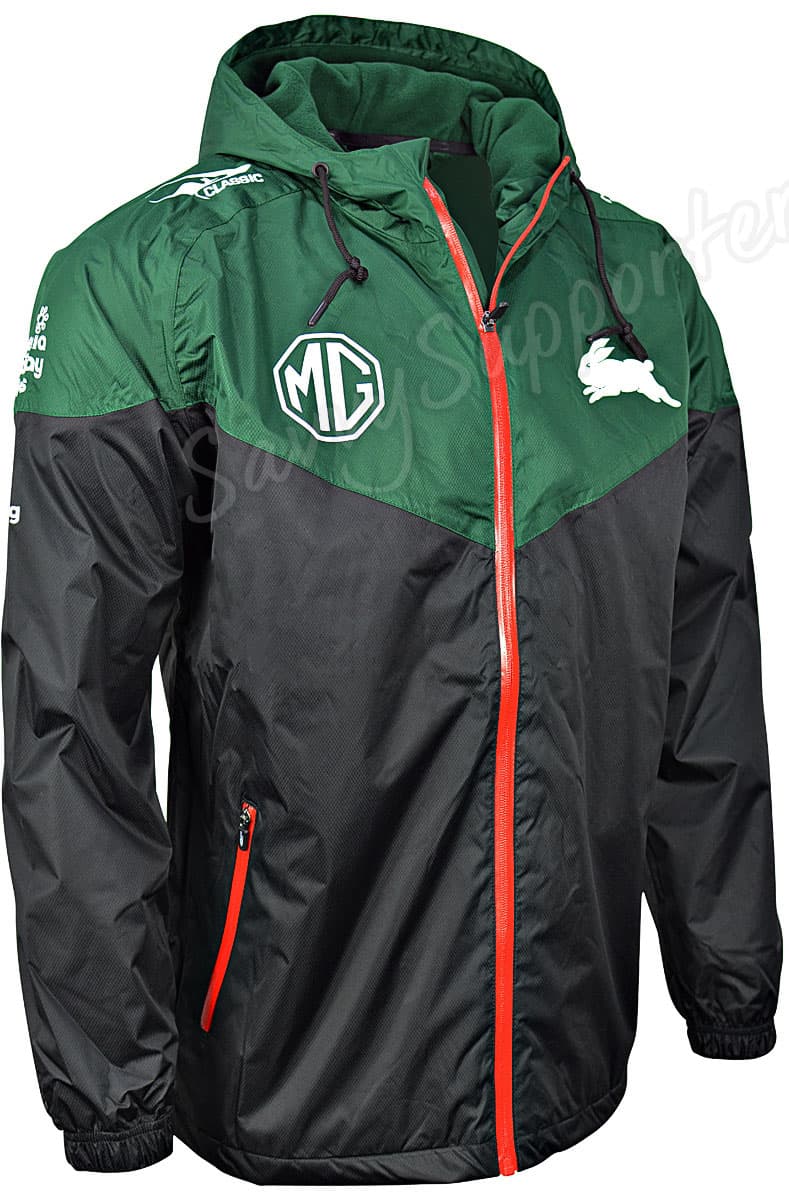 South Sydney Rabbitohs 2024 NRL Mens Wet Weather Jacket South Sydney Rabbitohs 2024 NRL Mens Wet Weather Jacket