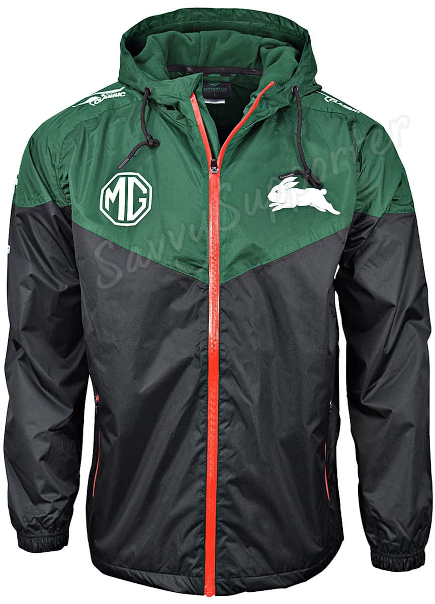 South Sydney Rabbitohs 2024 NRL Mens Wet Weather Jacket South Sydney Rabbitohs 2024 NRL Mens Wet Weather Jacket