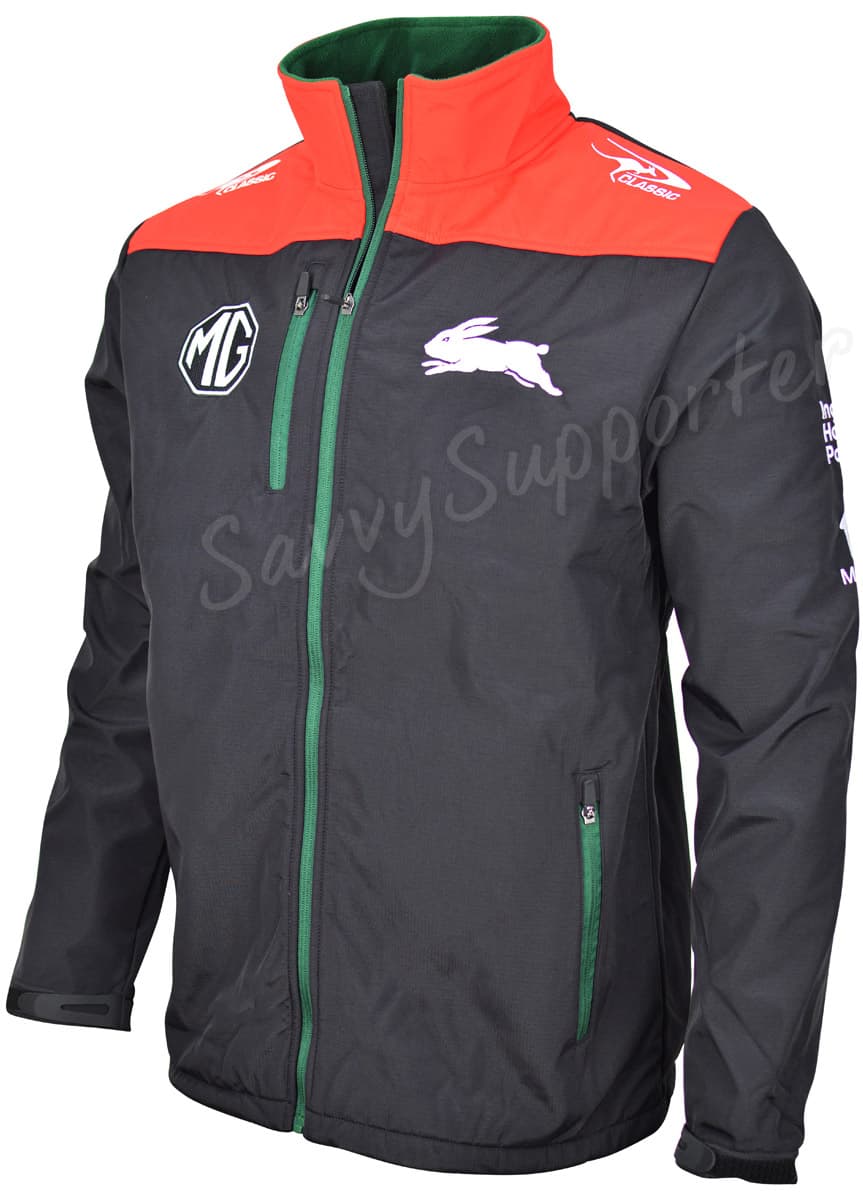 South Sydney Rabbitohs 2025 NRL Mens  Mens Softshell Jacket South Sydney Rabbitohs 2025 NRL Mens  Mens Softshell Jacket