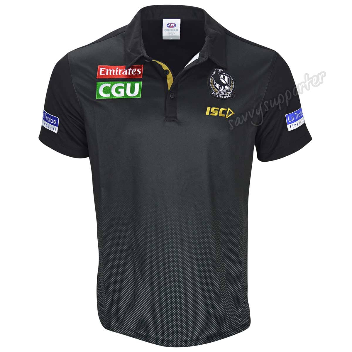 Collingwood Magpies AFL Black Players Polo Shirt
