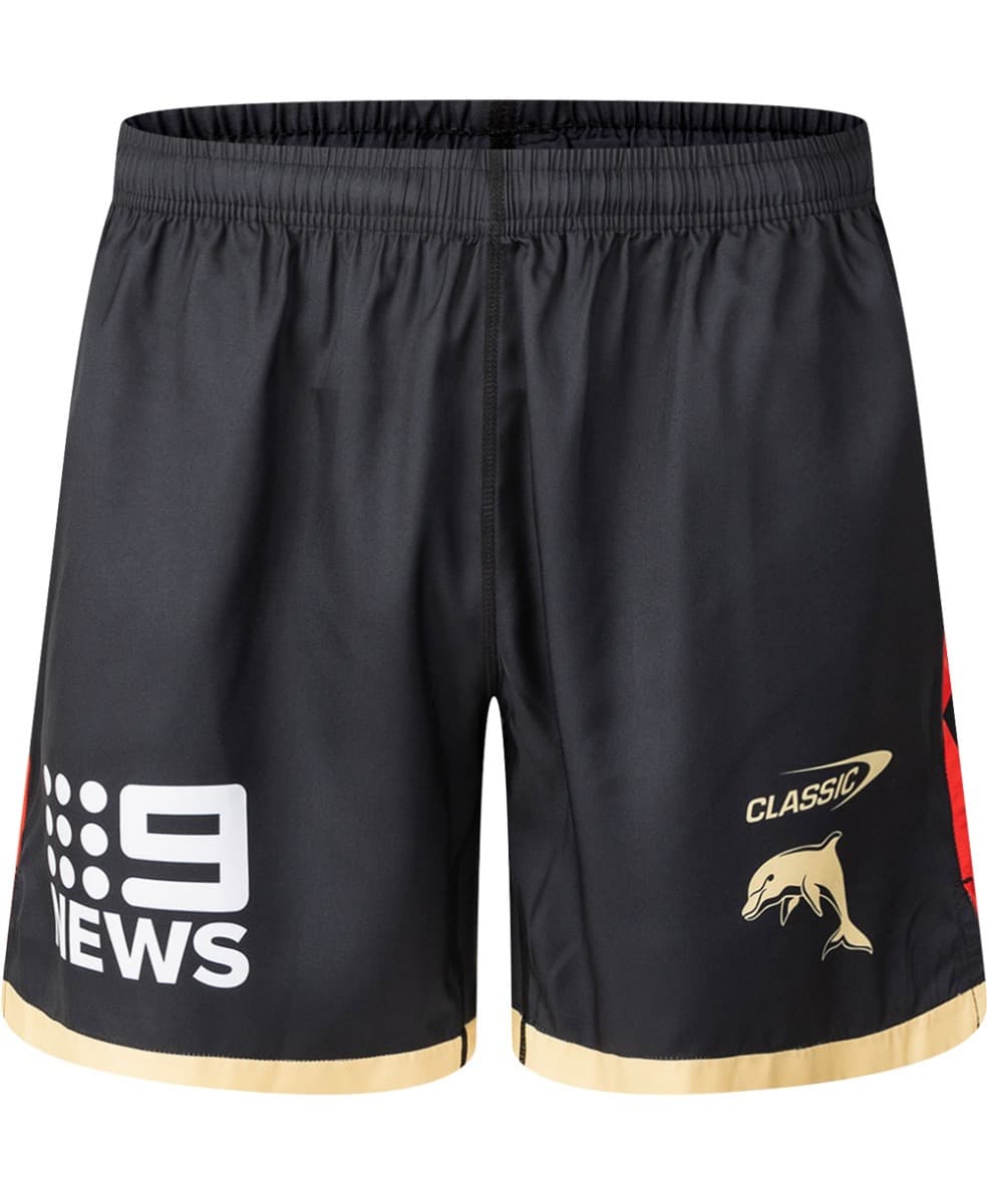Redcliffe Dolphins 2025 NRL Mens Gym Shorts