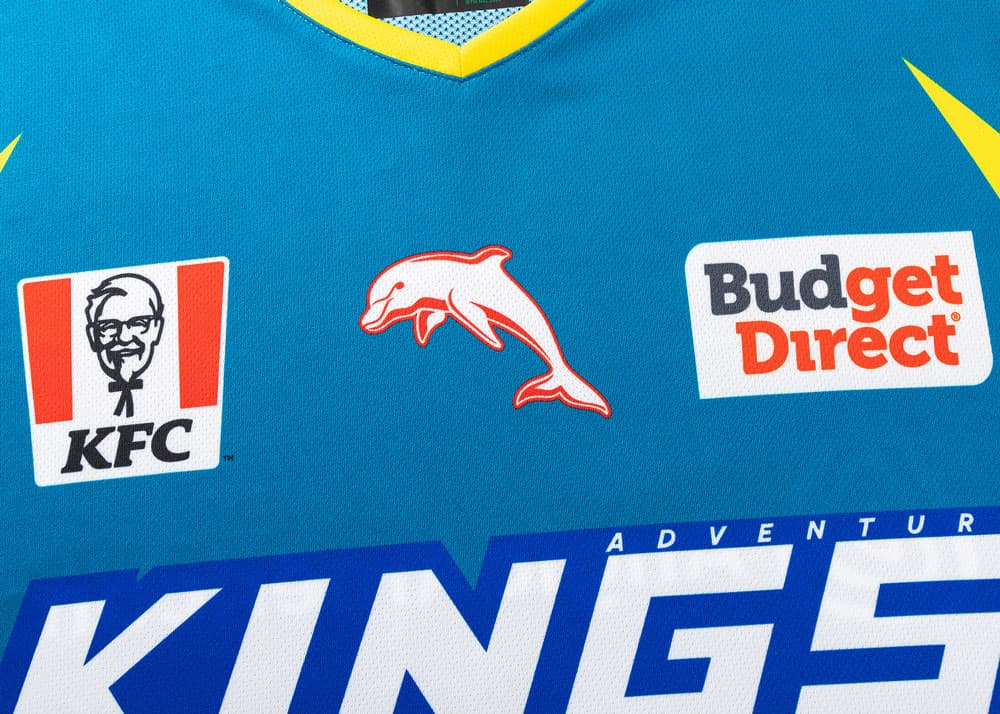 Redcliffe Dolphins 2025 NRL Mens Teal Training Shirt