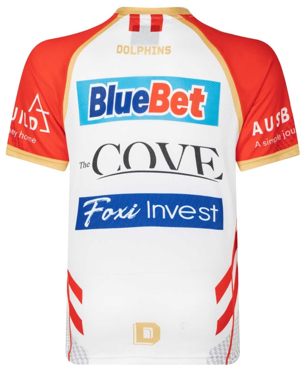 Redcliffe Dolphins 2023 NRL Mens White Training Shirt