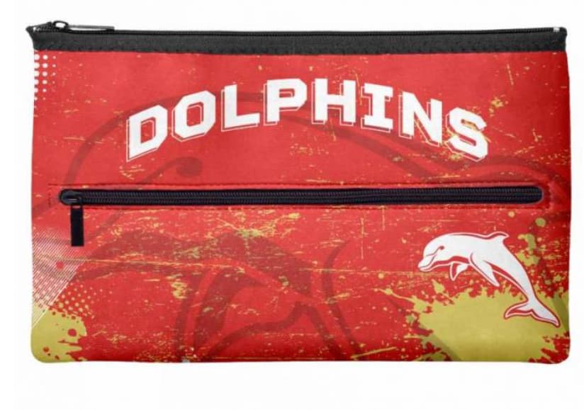 Redcliffe Dolphins NRL Kids Neoprene Pencil Case Redcliffe Dolphins NRL Kids Neoprene Pencil Case
