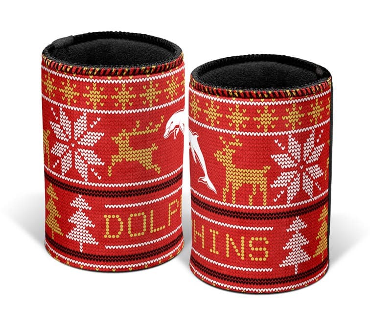 Redcliffe Dolphins NRL Christmas Can Cooler Redcliffe Dolphins NRL Christmas Can Cooler