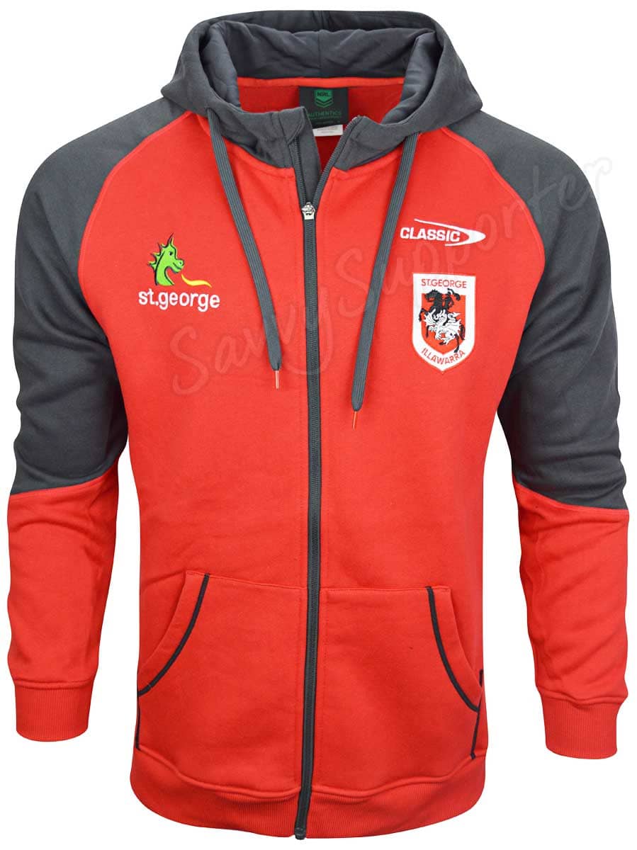 St George Dragons NRL Mens Full Zip Hoodie