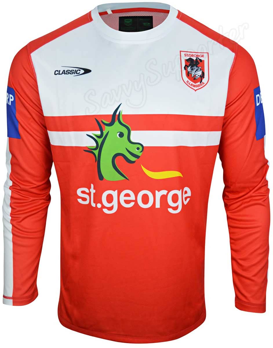 St George Dragons Long Sleeve Training Shirt