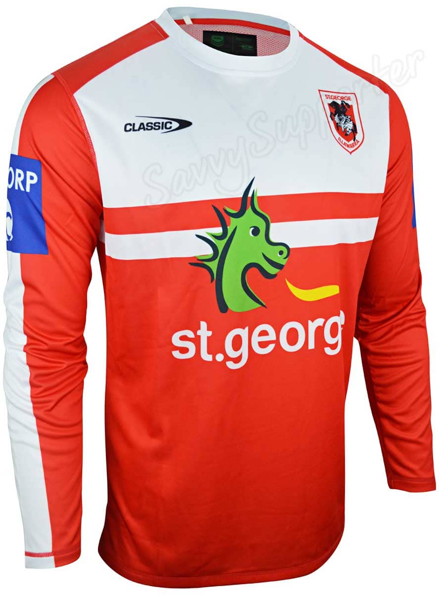 St George Dragons Long Sleeve Training Shirt