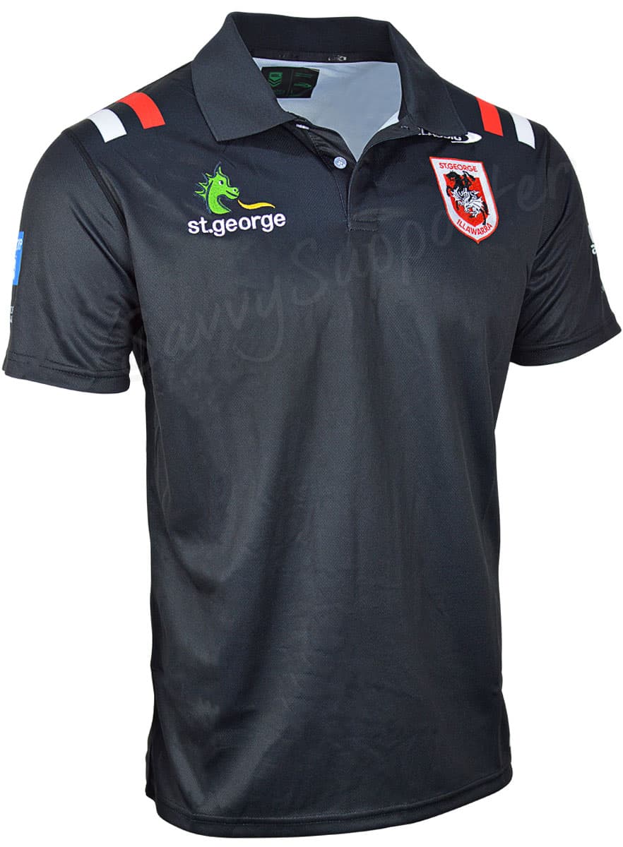 St George Dragons 2024 NRL Mens Media Polo Shirt