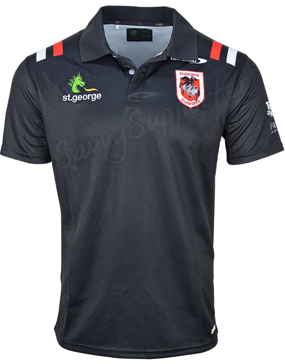 St George Dragons 2024 NRL Mens Media Polo Shirt