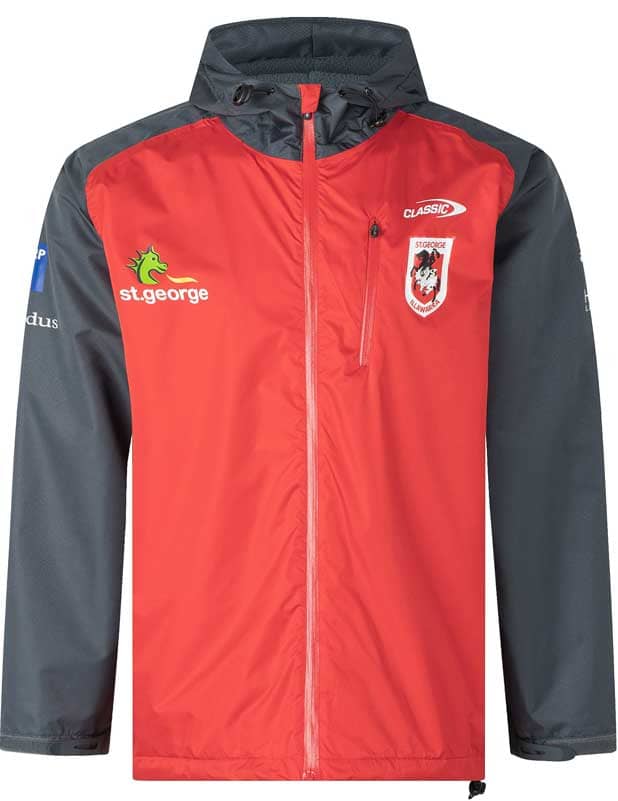 St George Dragons Classic NRL Mens Wet Weather Jacket