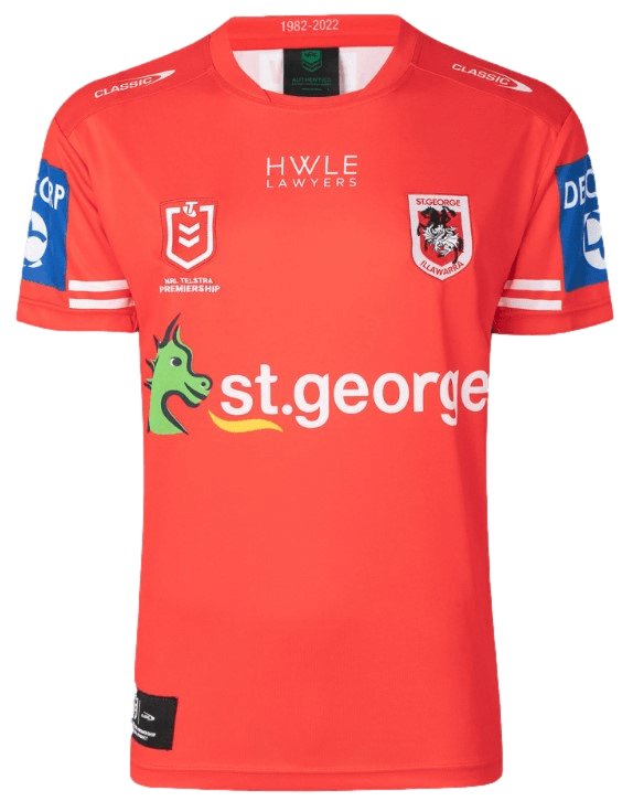 St George Dragons Dragons Classic Mens Heritage Jersey