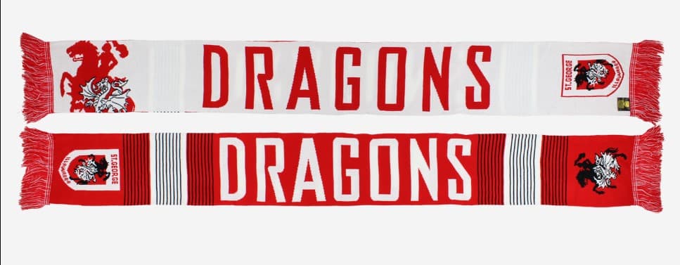 St George Dragons NRL Adults Linebreak Scarf