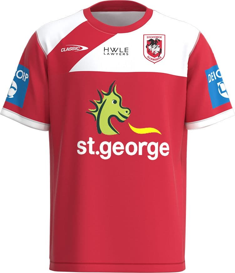 St George Dragons 2023 NRL Mens Red Training Shirt