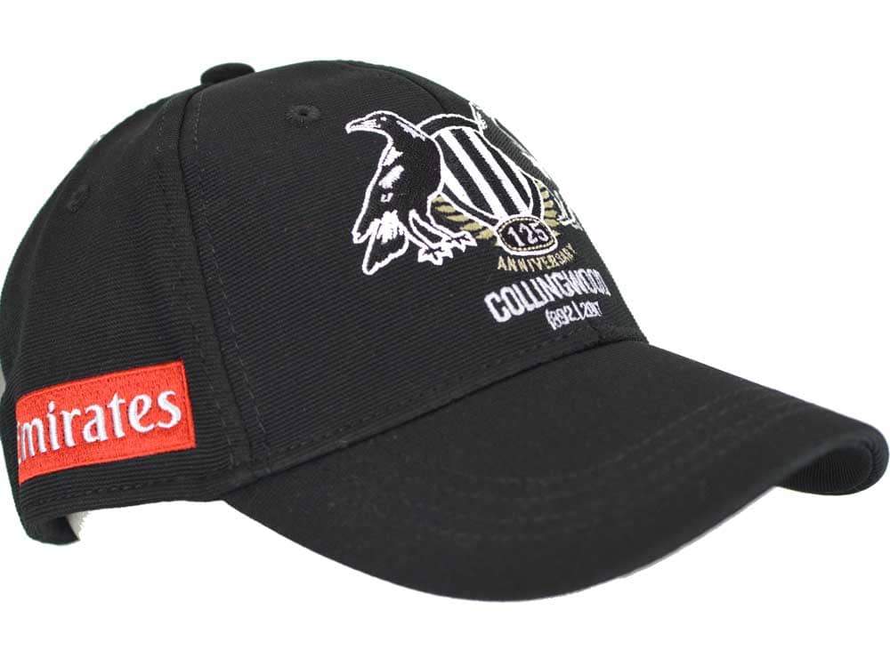 Collingwood Magpies AFL Black Media Cap