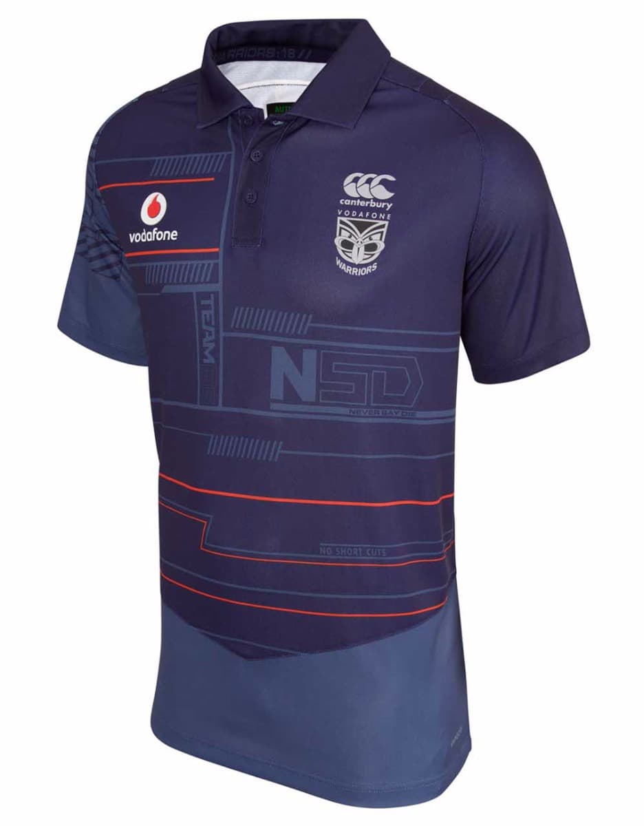 New Zealand Warriors NRL Evo Training Polo Shirt