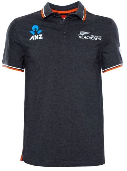 New Zealand Blackcaps Mens Cricket Travel Polo Shirt