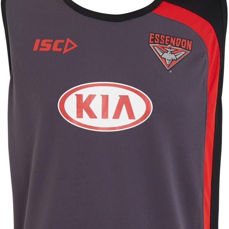 Essendon Bombers 2017 AFL Carbon Training Singlet
