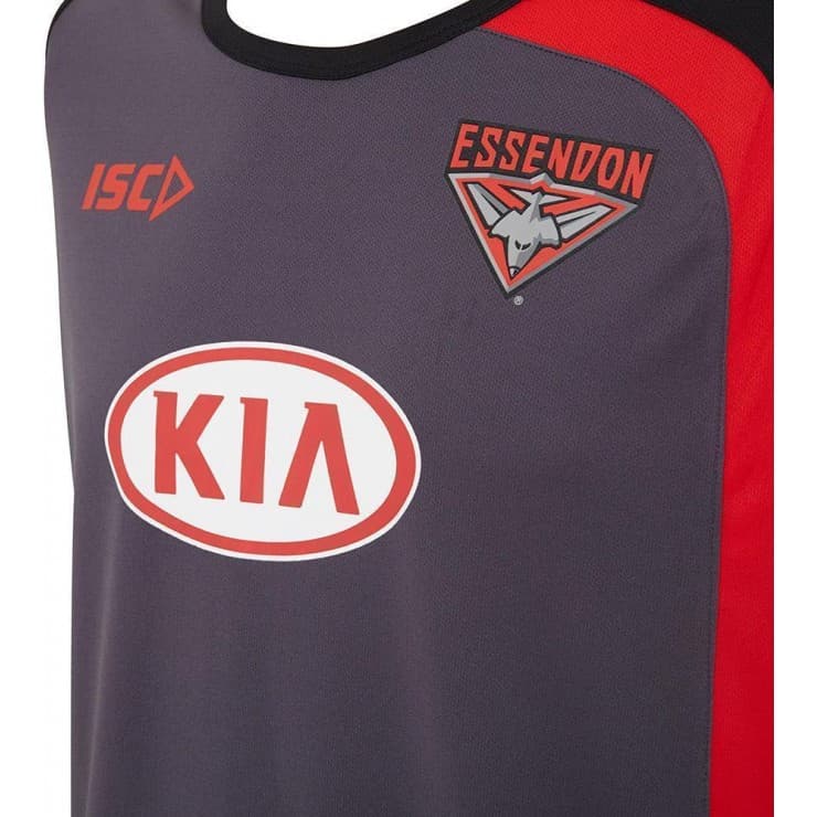 Essendon Bombers 2017 AFL Carbon Training Singlet