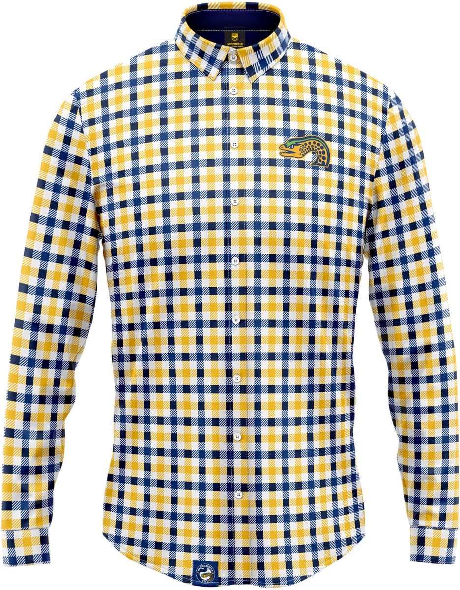 Parramatta Eels NRL Mens Dawson Business Shirt