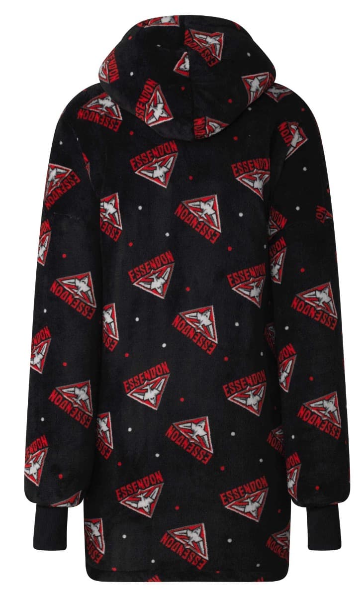 Essendon Bomber AFL Adults Oversized Flanket Hoody