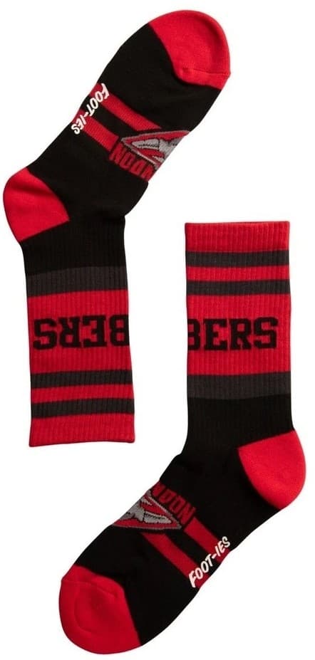 Essendon Bombers AFL Adults Sport Crew Socks Red 2 Pack