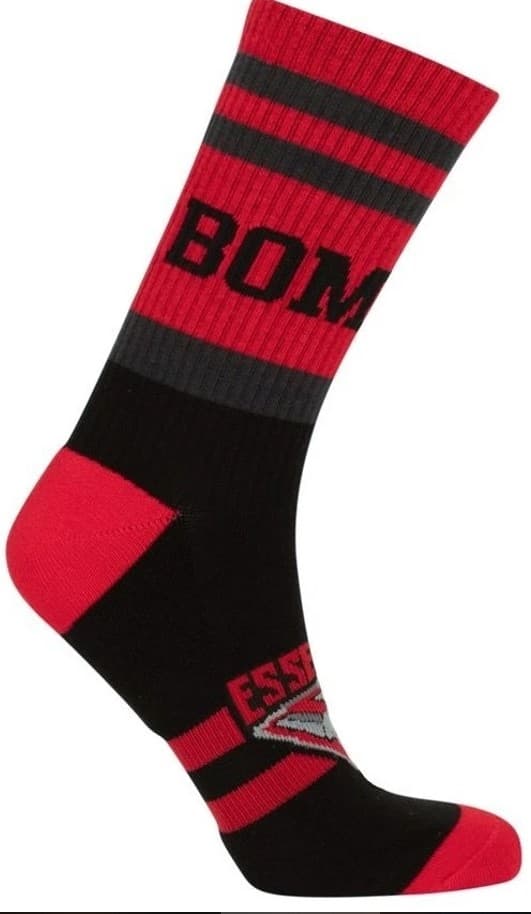 Essendon Bombers AFL Adults Sport Crew Socks Red 2 Pack