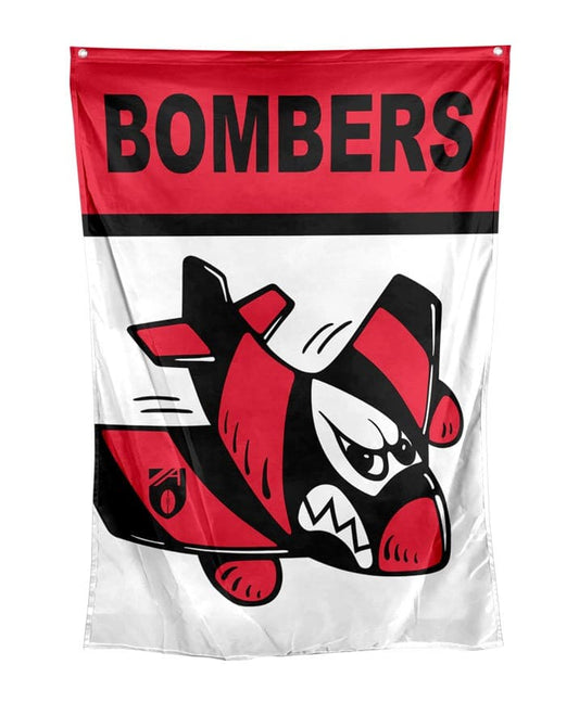 Essendon Bombers AFL Retro Wall Flag 100cm x 70cm Essendon Bombers AFL Retro Wall Flag 100cm x 70cm