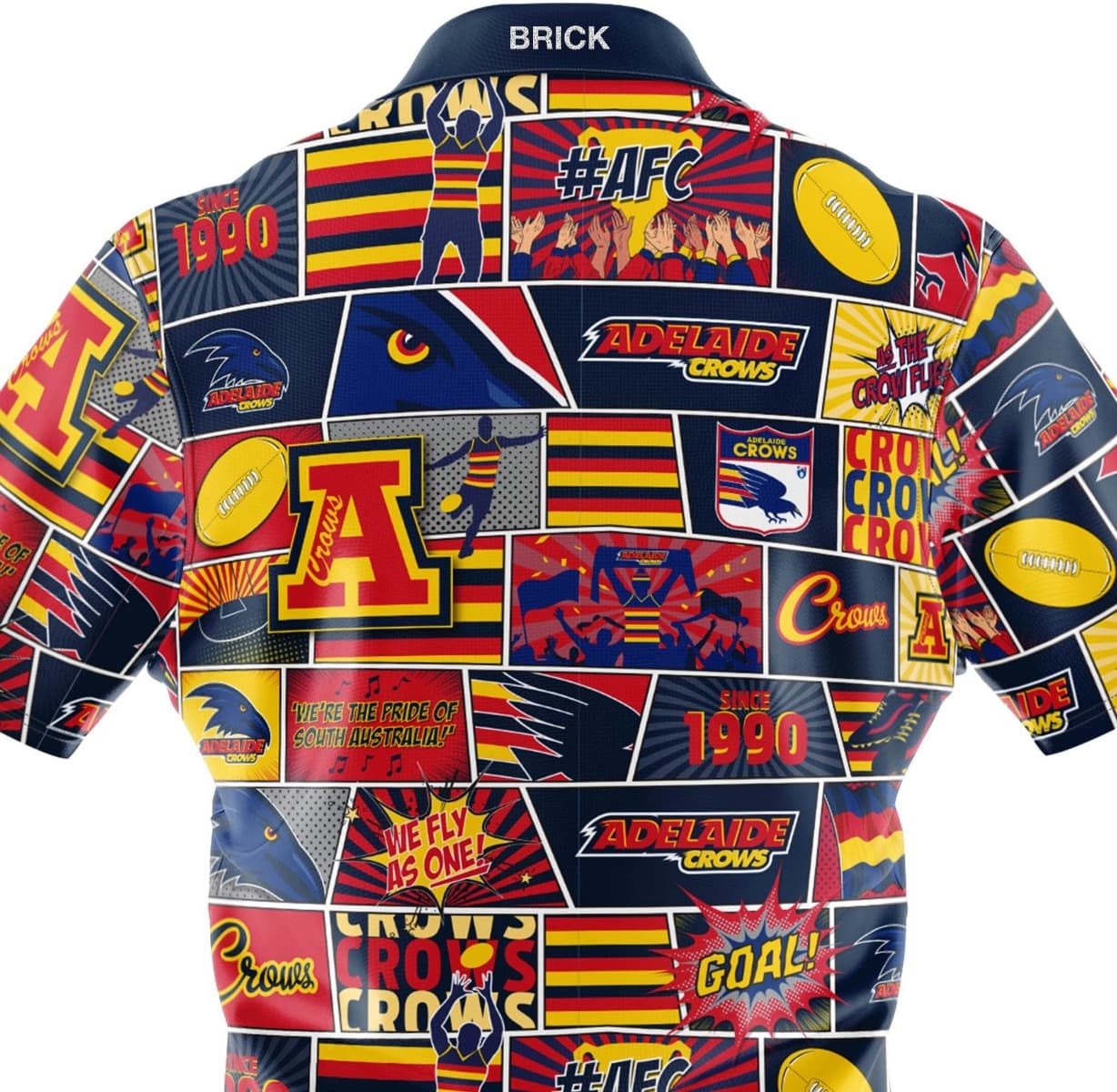 Adelaide Crows AFL Mens Pop Art Shirt