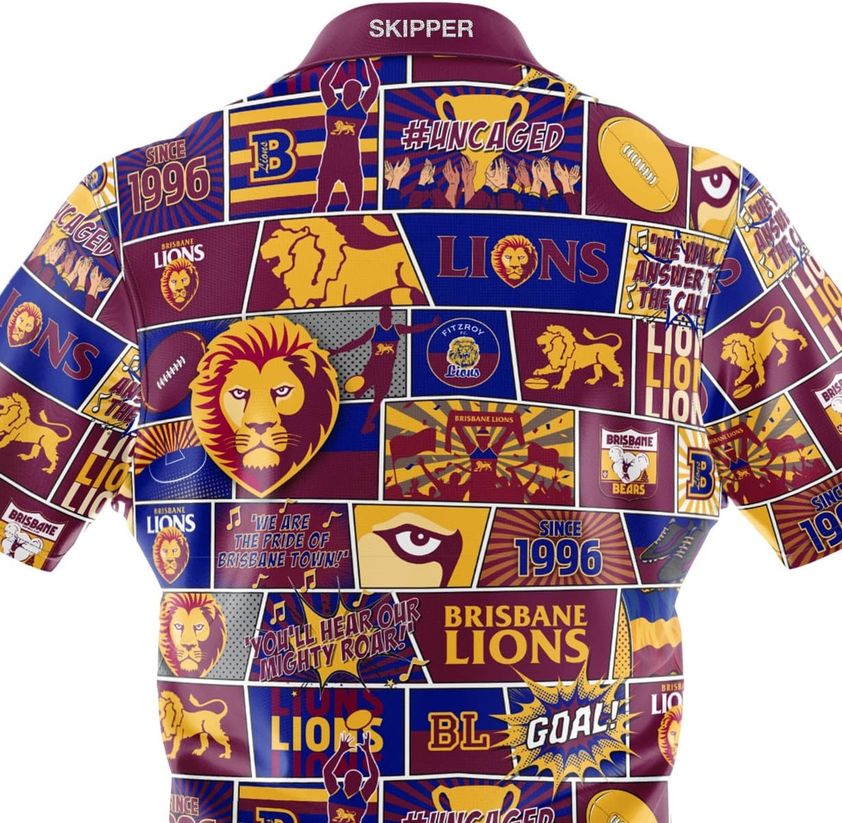 Brisbane Lions AFL Mens Pop Art Shirt