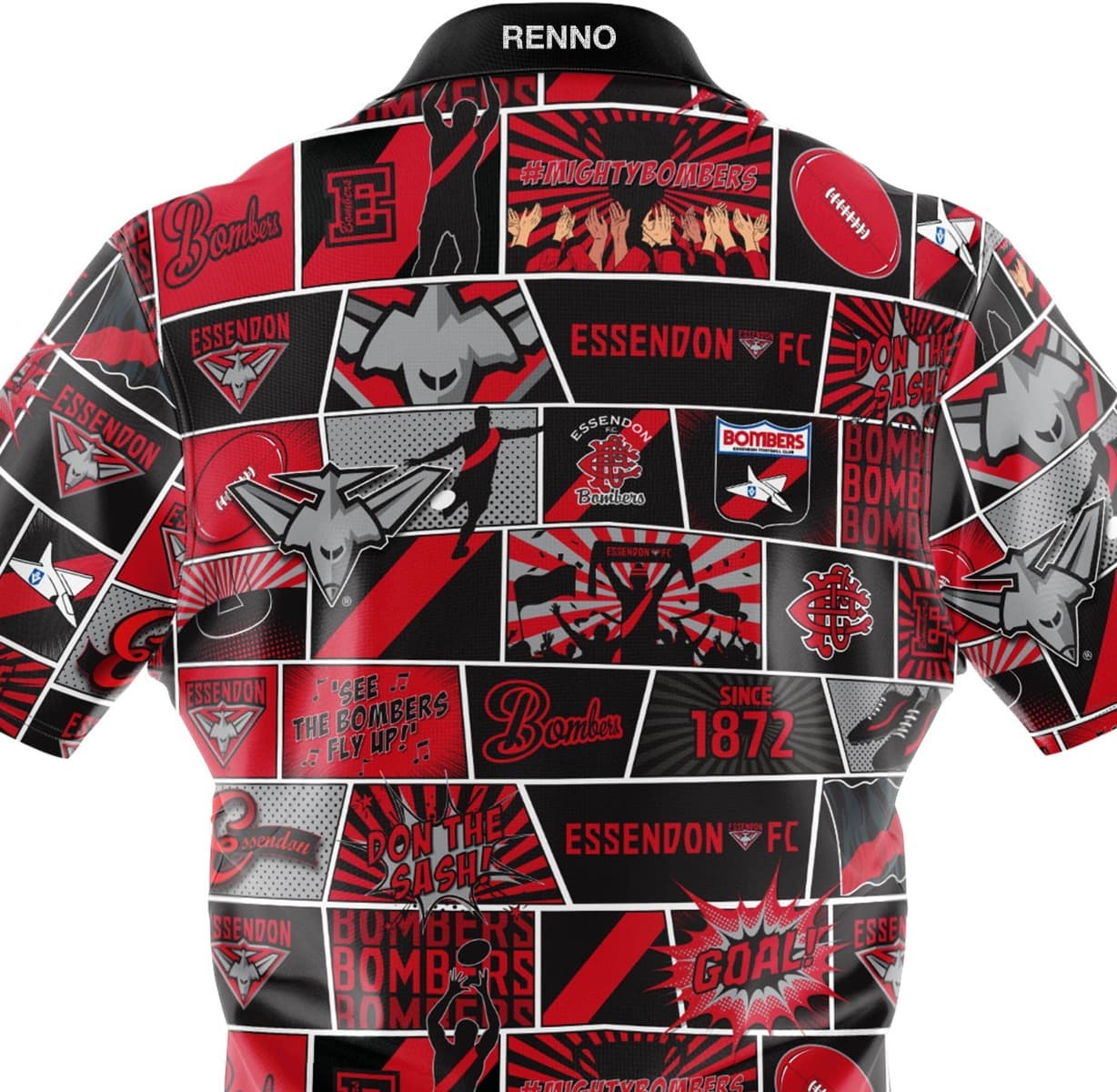 Essendon Bombers AFL Mens Pop Art Shirt