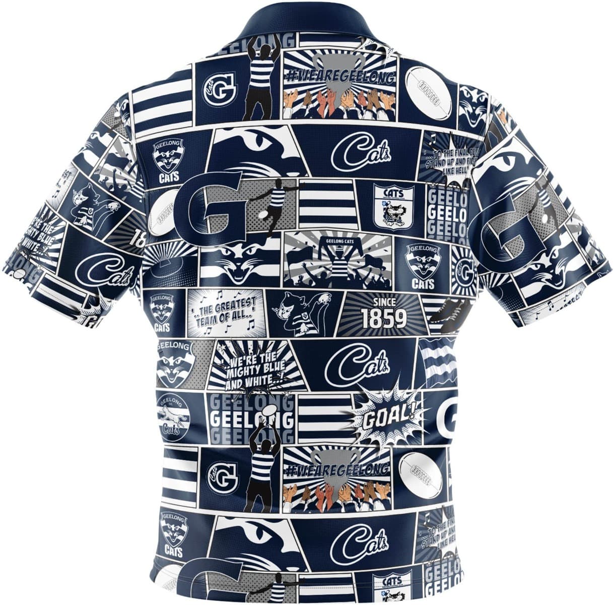Geelong Cats AFL Mens Pop Art Shirt